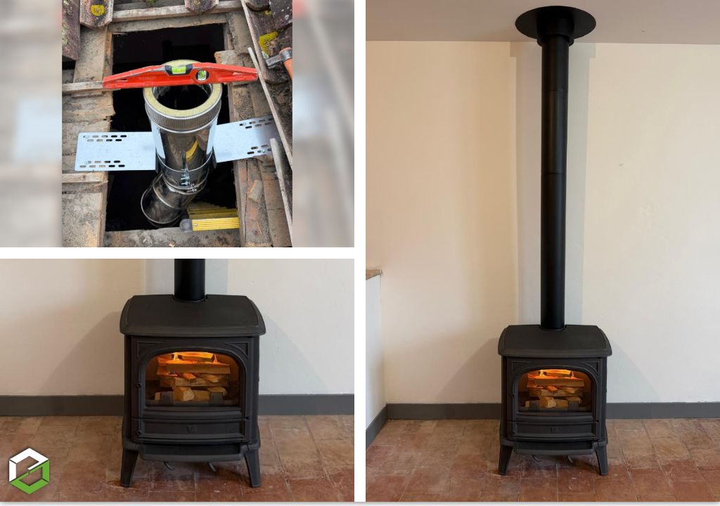 Ets Cheminées Larquey : Installation poêle à bois en fonte en cas de coupure d'électricité - Entreprise RGE 