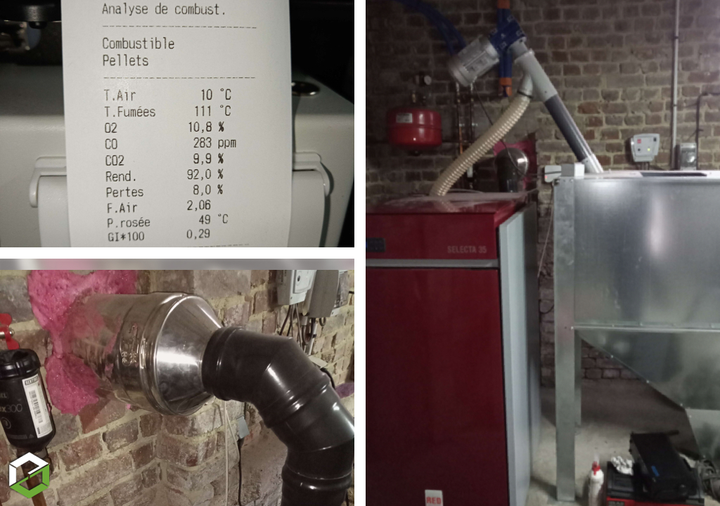 dépannage d'une chaudière biomasse de marque red heating (panne a02)