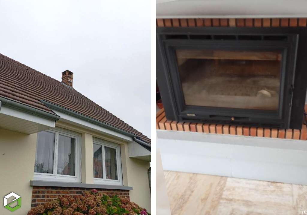 Ramonage d'un insert Invicta - Entreprise RGE Qualibois