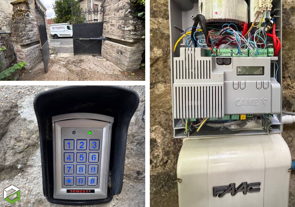 Automatisme Came  connecté pour portail en fer forgé existant