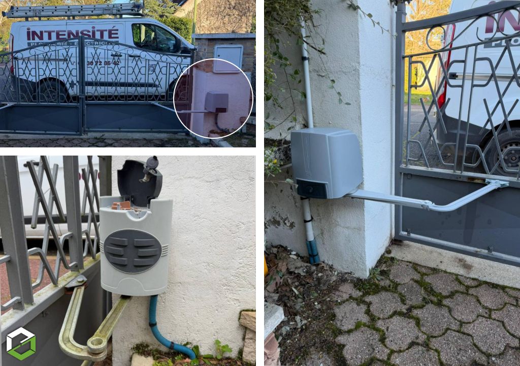 Remplacement d'un automatisme de portail CAME FAST sur pilier de grandes taille