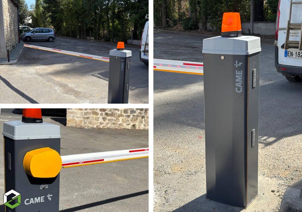 Barrière automatique lumineuse CAME pour une copropriété en Essonne 