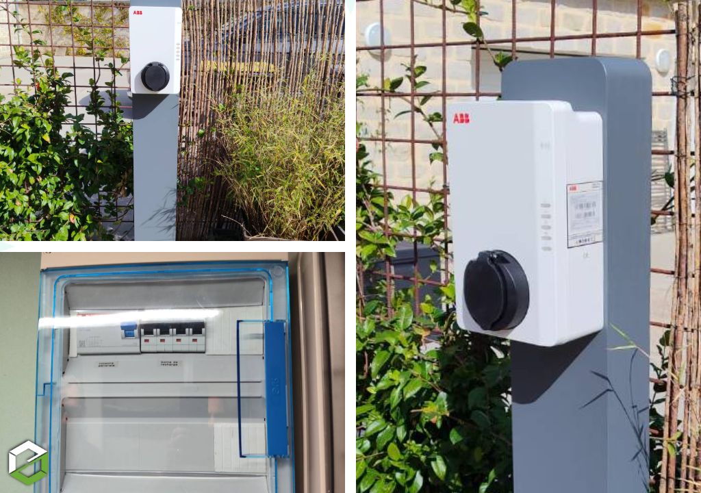 Borne de recharge 22kw ABB certifiée installateur QUALIFELEC IRVE