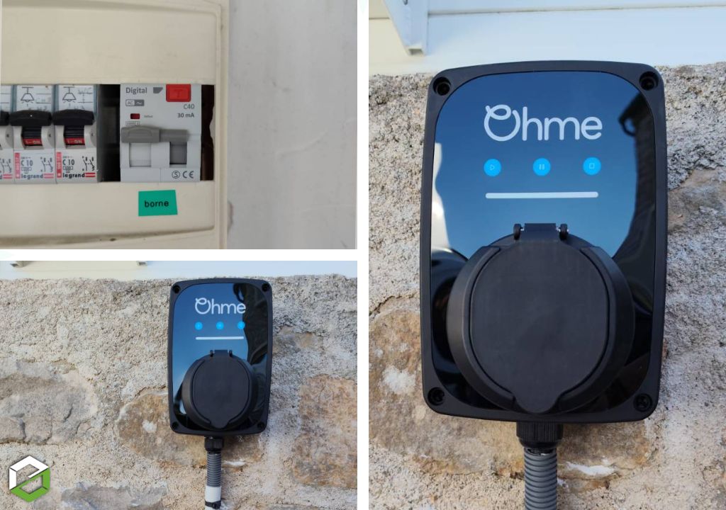 Borne de recharge OHME connecté 4G qualifélec IRVE 