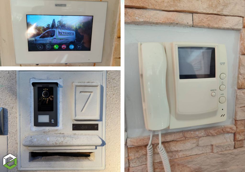 Installation d'un vidéophone connecté wifi FERMAX 