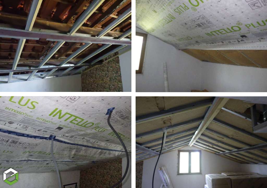 Isolation thermique de toiture rampante en laine de bois rge qualibat