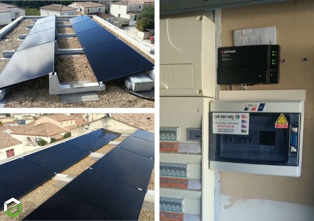 Ets CAP BIO NRJ : Pose de panneaux photovoltaïques 