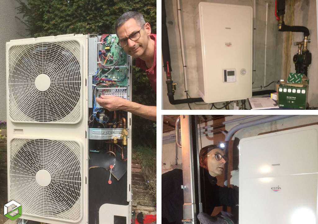 remplacement chaudière fioul installation d'une pompe à chaleur toshiba