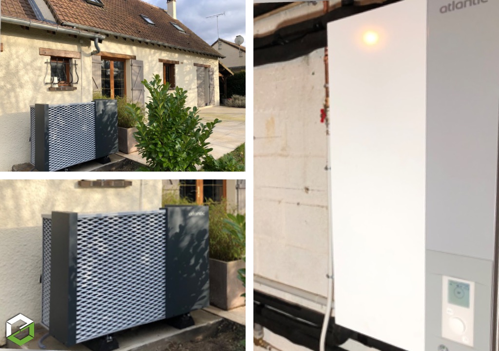 Installation et mise en place d'une place d'une pompe à chaleur Atlantic xtra m 9kw