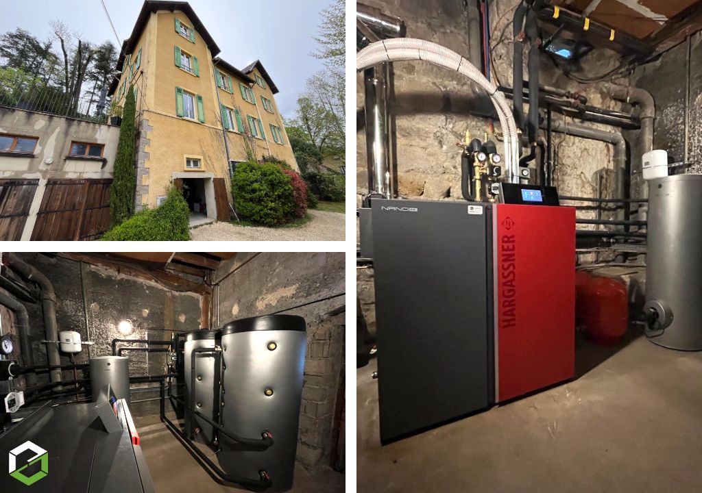 JAEGER Frères (isicap 69) : Installation d'une chaudière à granulé Hargassner NANO-PK 50 dans une copropriété 