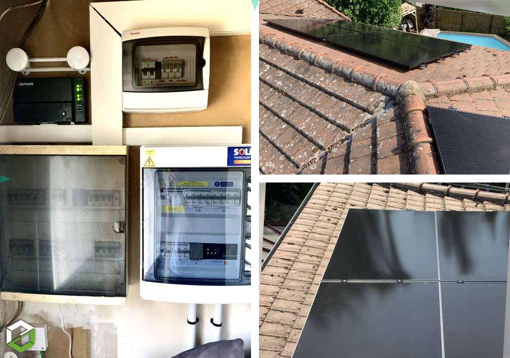 Installation photovoltaïque DualSun/Enphase en autoconsommation avec revente de surplus
