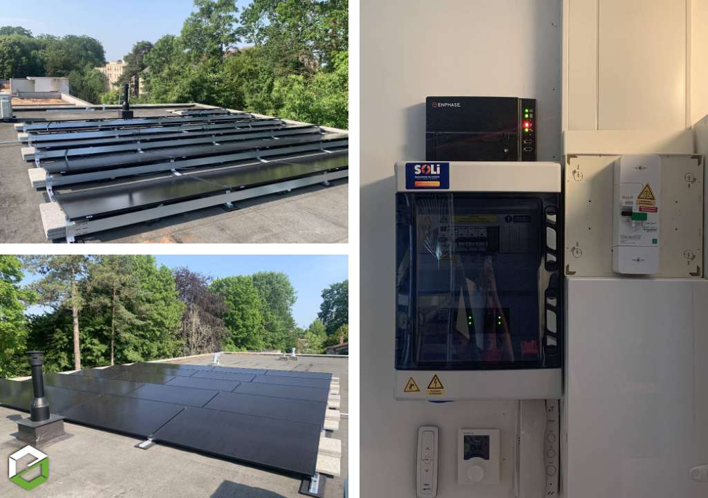 installation photovoltaïque de 9 kwc sur toiture terrasse - rge qualipv