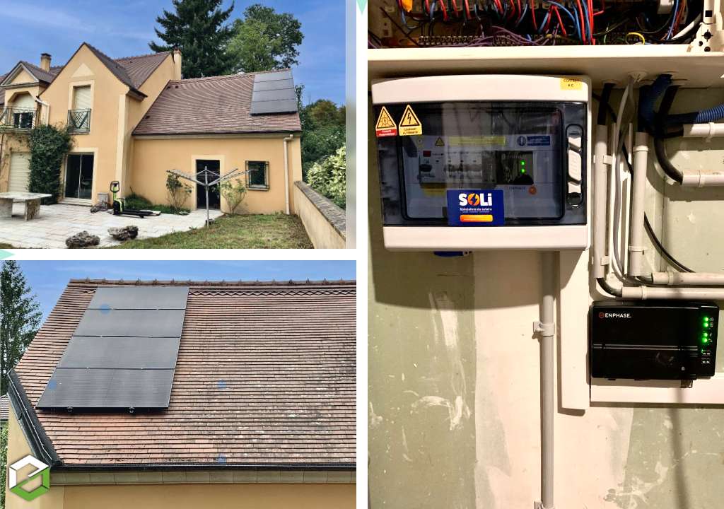 pose de 8 panneaux photovoltaïques dualsun en autoconsommation et revente de surplu - rge qualipv