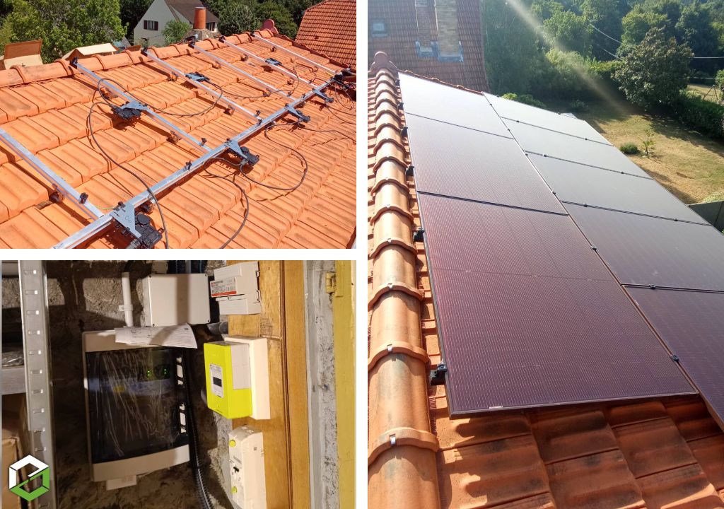 Consultez la chantier : pose de panneaux solaires rouge bisol en autoconsommation 
