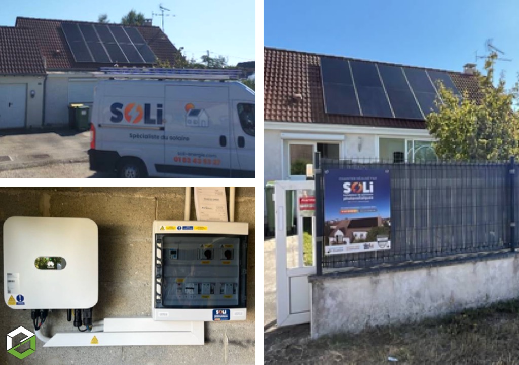 Consultez la chantier : installation photovoltaïque avec onduleur centralisé
