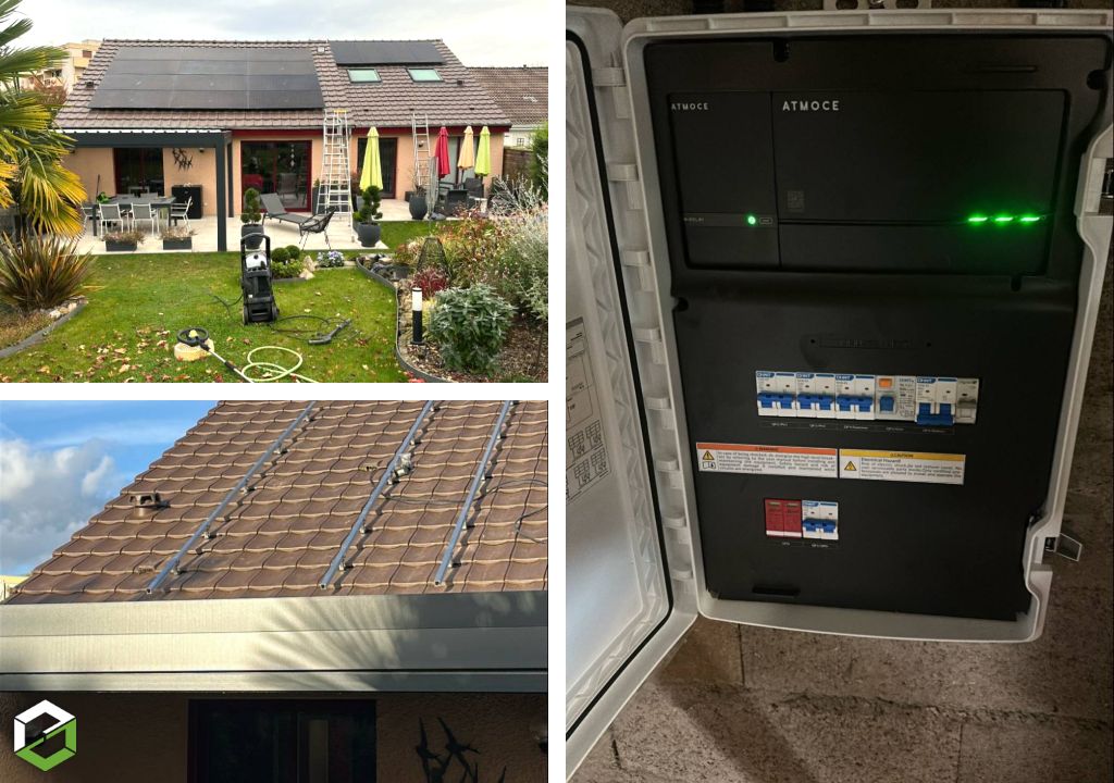 Consultez la chantier : installation photovoltaïque de 9,6 kwc avec batterie virtuelle