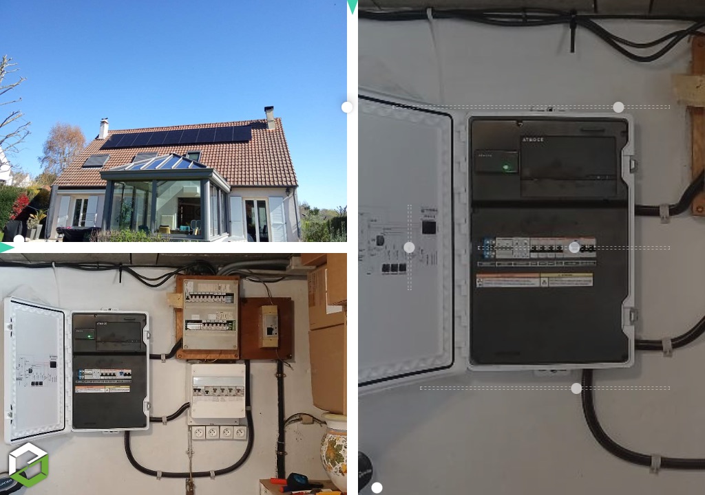 Consultez la chantier : installation photovoltaïque de 9 kwc avec batterie virtuelle - rge qualipv