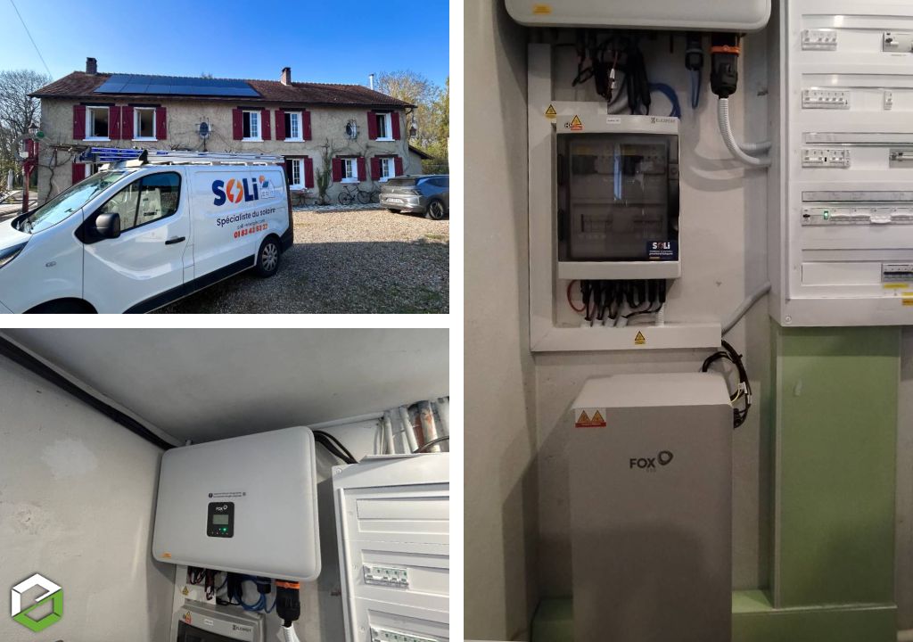 installation panneaux solaires 7 kwc dualsun avec batterie et borne de recharge