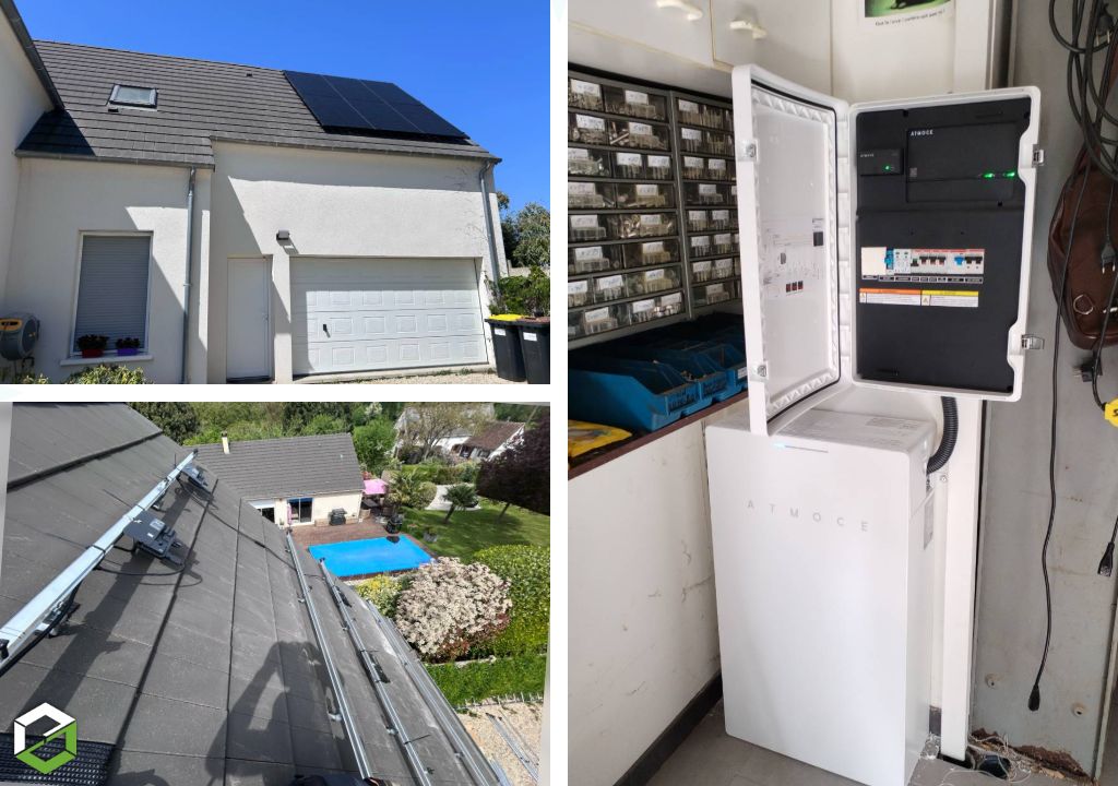 Consultez la chantier : installation photovoltaïque de 8,5 kwc avec batterie physique atmoce – rge qualipv