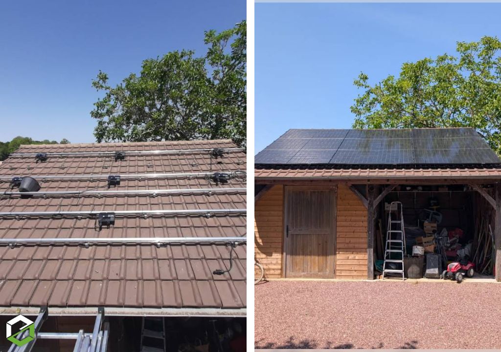 Consultez la chantier : installation de 4,5 kwc avec panneaux dualsun flash topcon bas carbone – rge qualipv