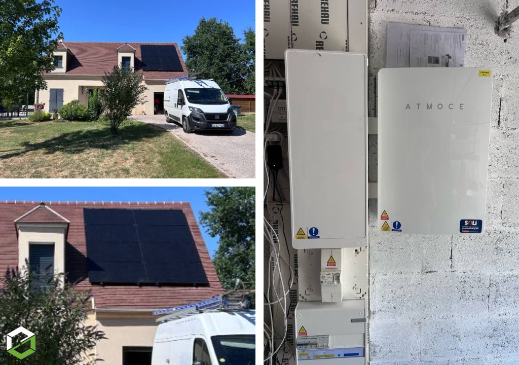 Installation photovoltaïque 4 kWc avec panneaux bas carbone par une société reconnue RGE QualiPV