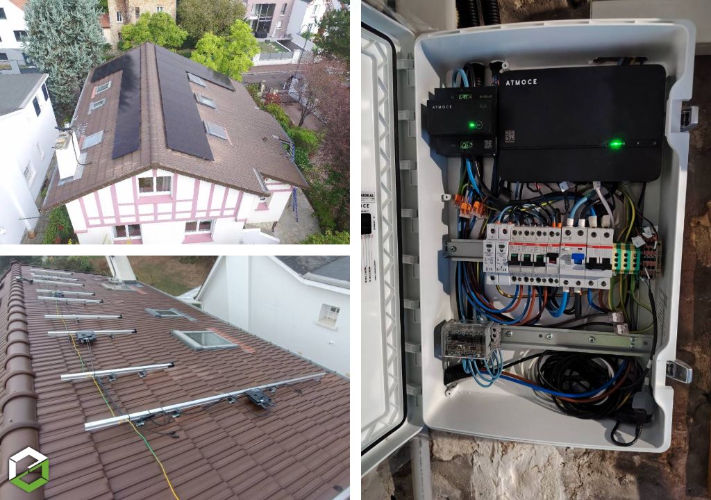 centrale photovoltaïque 10 kwc avec batterie physique atmoce - installateur de l’année depuis 2024