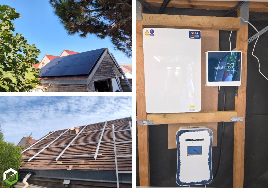 panneaux solaires dualsun 8 kwc et borne de recharge pour véhicule électrique - rge qualipv