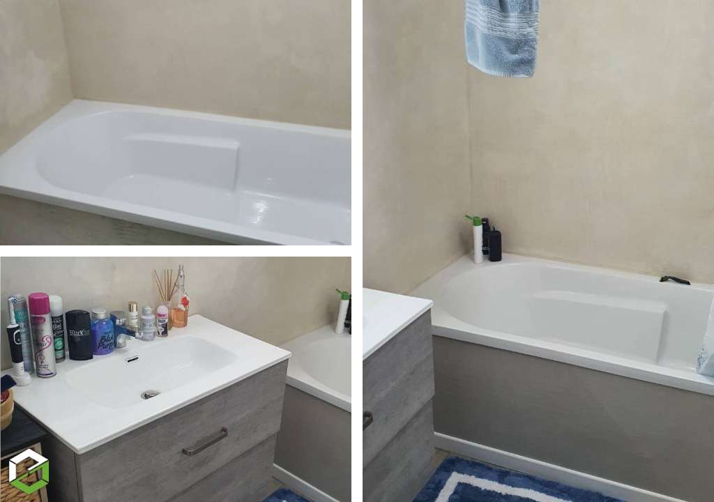 rénovation complète d'une salle de bains - dégât des eaux 