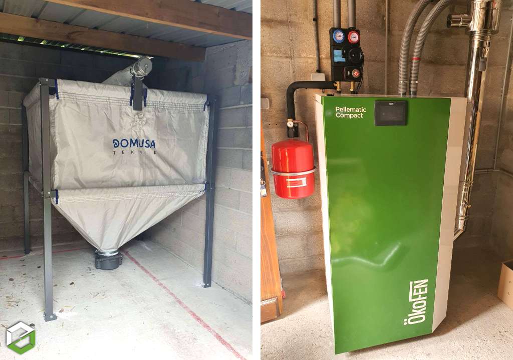 installation d'une chaudière à granulés de bois Ökofen - rge qualibois