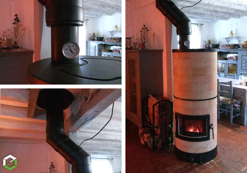Installation d'un poêle de masse Mélèze pour chauffer une maison de 80 m2-Nièvre (58)