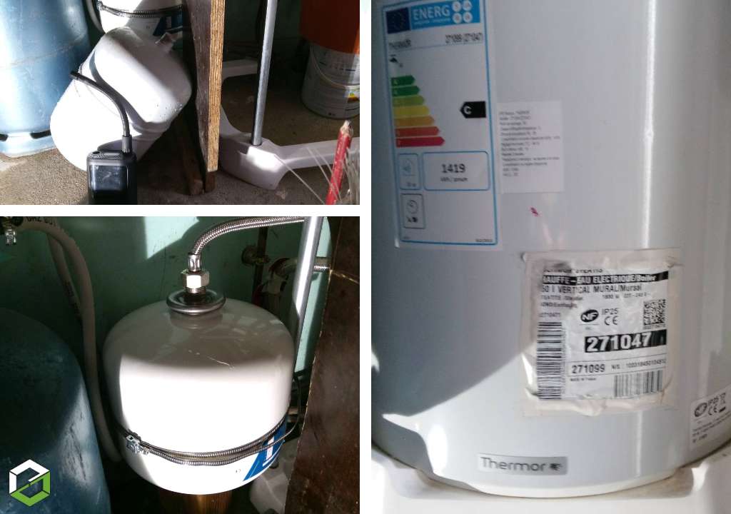 Ets VEJUX Philippe : Remplacement vase expansion sanitaire - ballon Eau Chaude Sanitaire