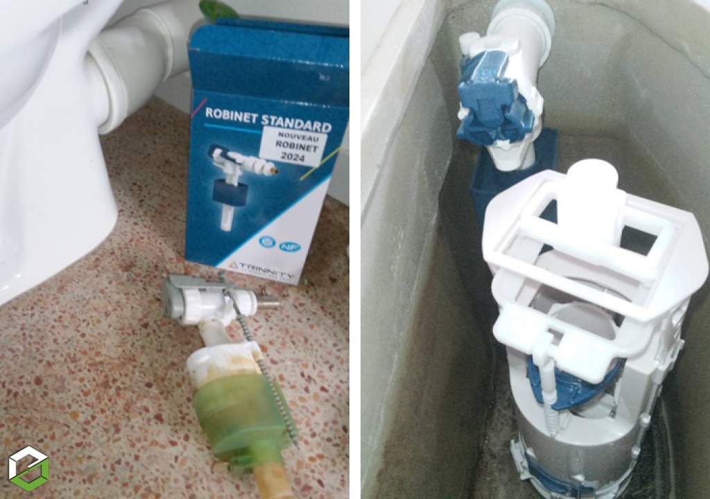 Remplacement Système de remplissage et de vidage sur Toilette/Wc-Nièvre (58)