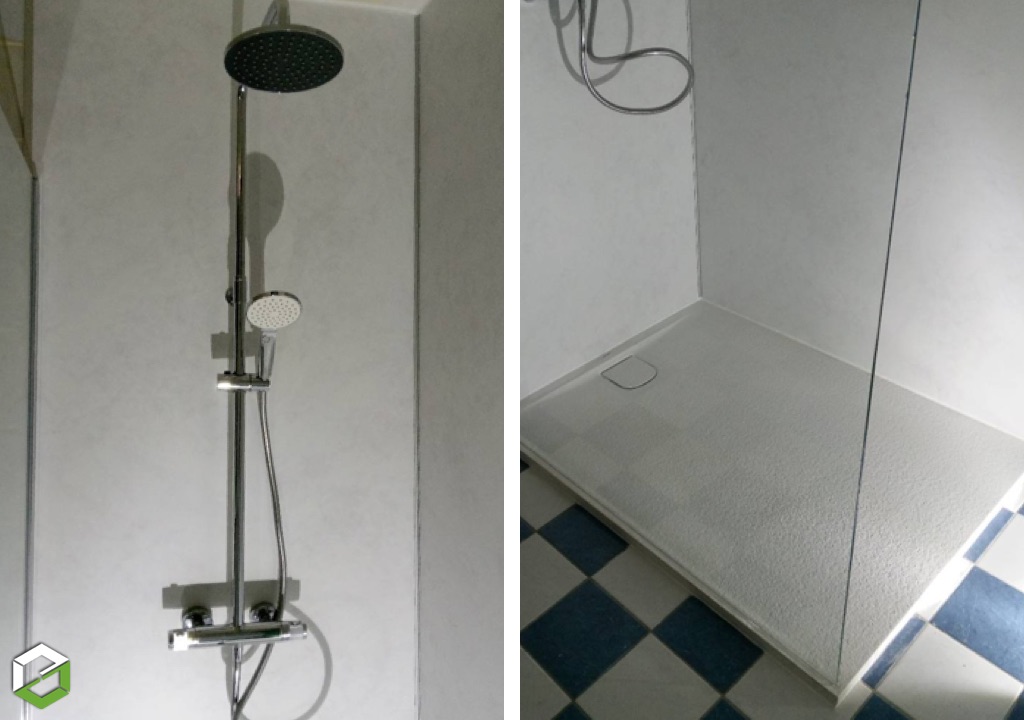 Rénovation d'une douche à l'italienne suite à un dégat des eaux-Nièvre (58)