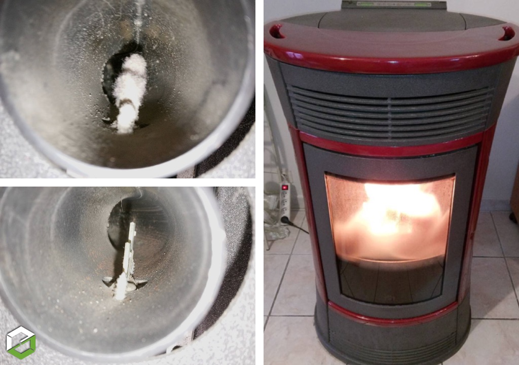 Dépannage d'un poêle à granulés de bois Edilkamin Cheri - erreur "vérification Flux"-Nièvre (58)