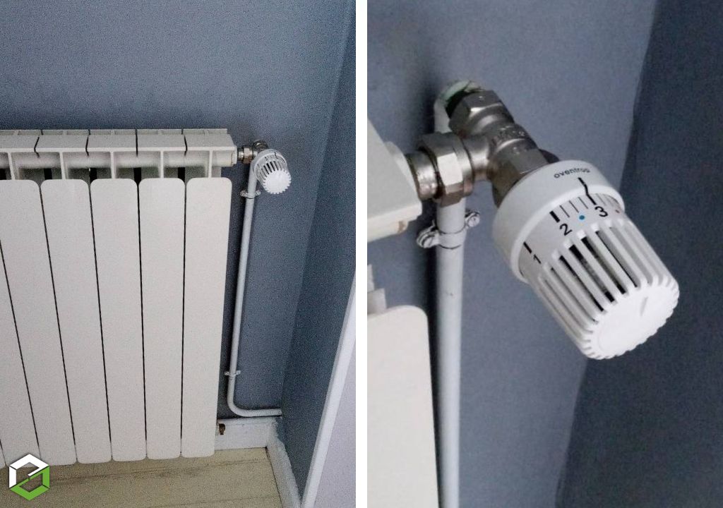 Ets VEJUX Philippe : Pose vanne thermostatique OVENTROP sur radiateur