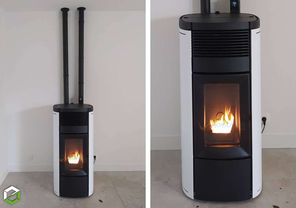 Installation d'un poêle à granulés de bois MCZ MUSA - RGE QUALIBOIS