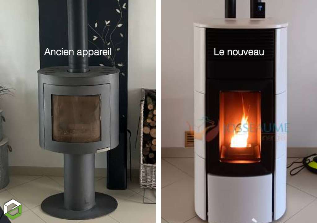 Consultez la chantier : remplacement d'un poêle à bois par un poêle à granulés mcz - rge qualibois