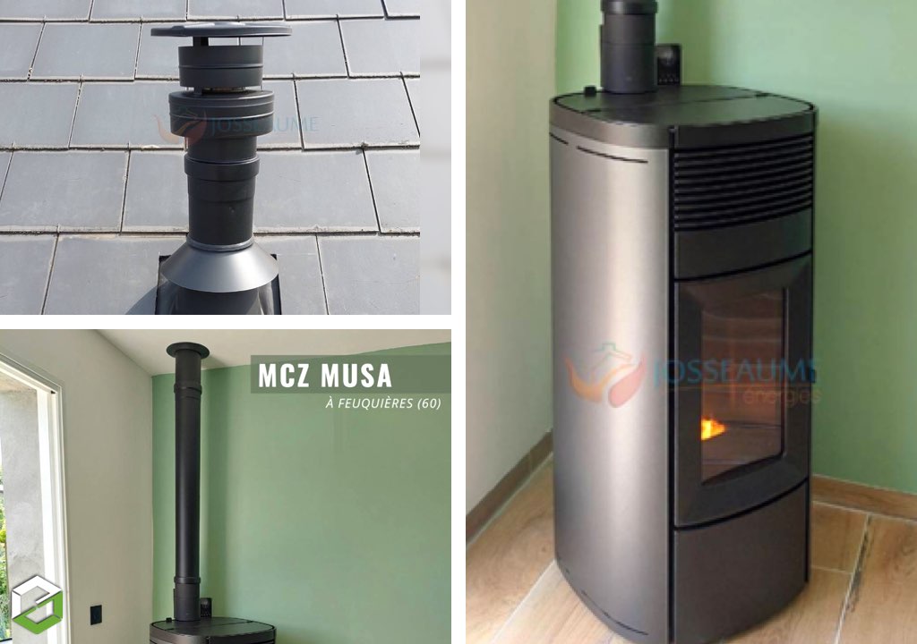 Consultez la chantier : installation d'un poêle à pellets mcz - rge qualibois