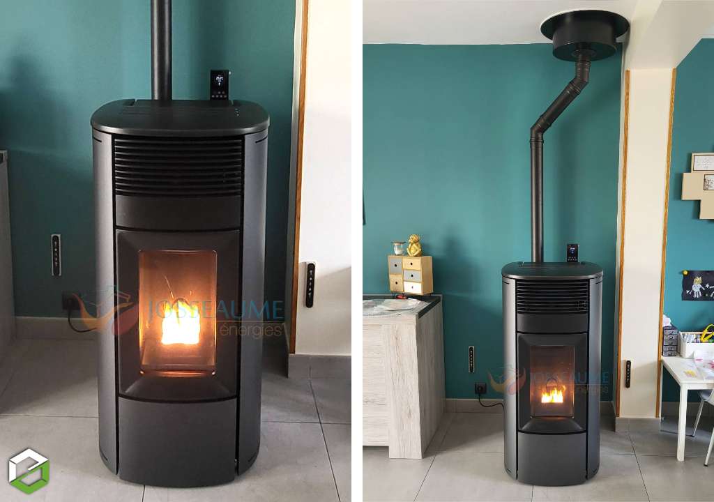 Consultez la chantier : installation d'un poêle à granulés de bois (pellets) mcz - entreprise rge qualibois