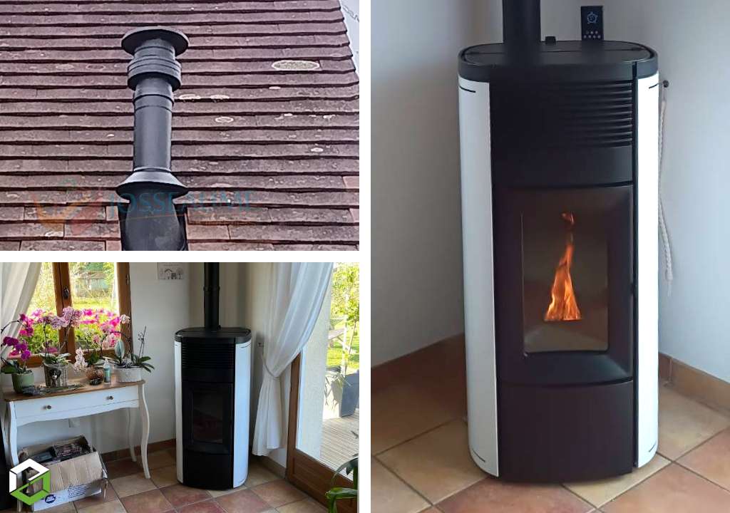installation d'un poêle à pellets mcz avec création de conduit - rge qualibois
