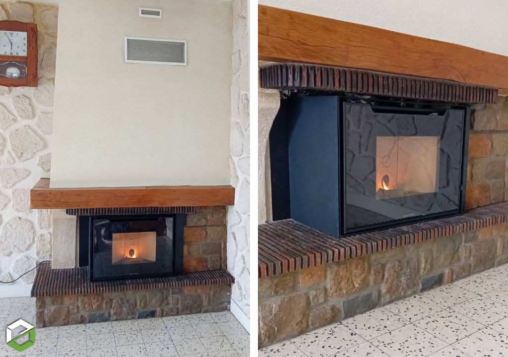 remplacement d’un insert bois par un insert à granulés jolly mec