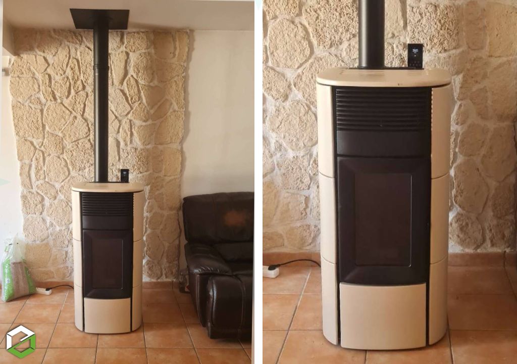 Poêle à granulés MCZ Club Comfort Air 12 pour une chaleur diffusée dans plusieurs pièces