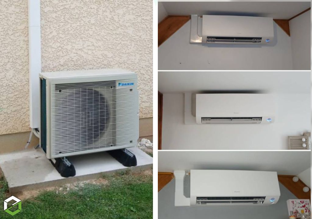 Installation d'une pompe à chaleur AIR/AIR réversible DAIKIN 
