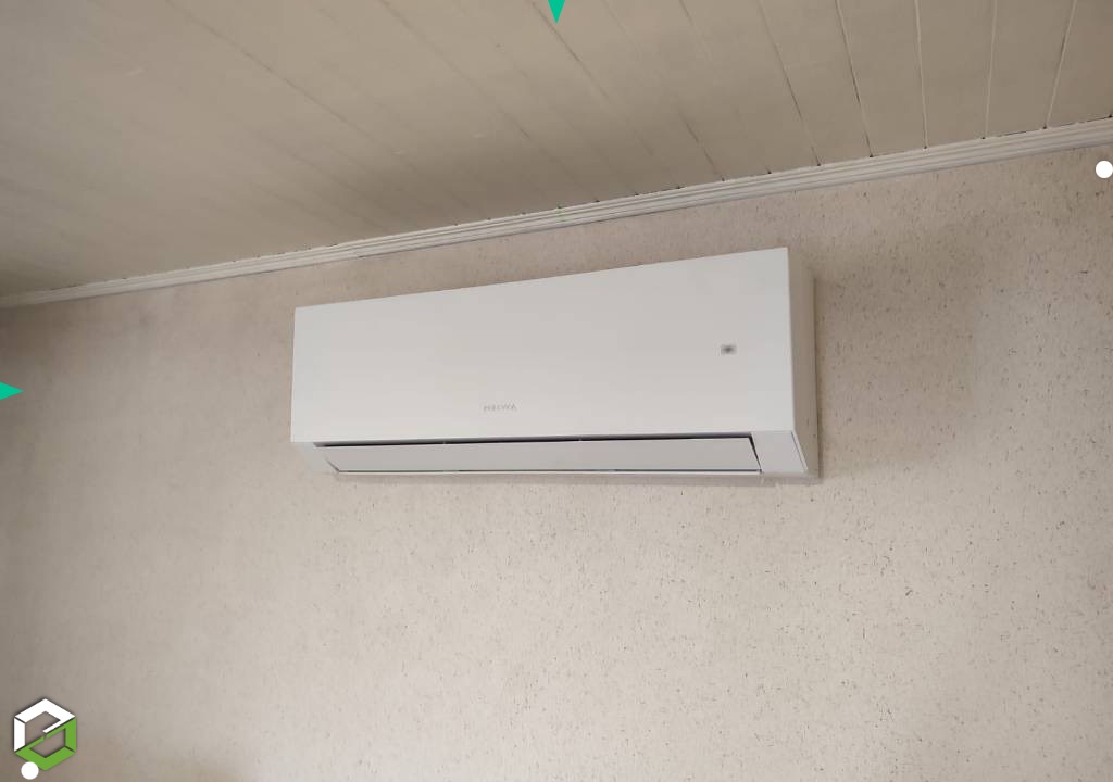 Consultez la chantier : installation d’une climatisation murale heiwa