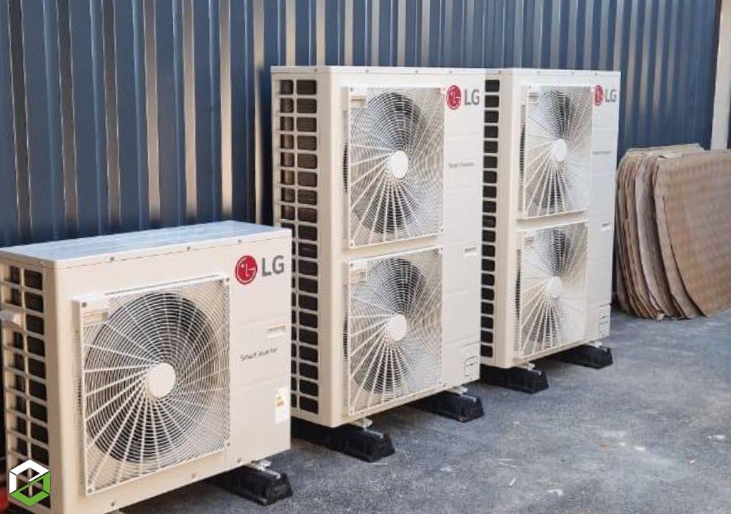 Consultez la chantier : mise en service de 5 climatiseurs performants de marque lg