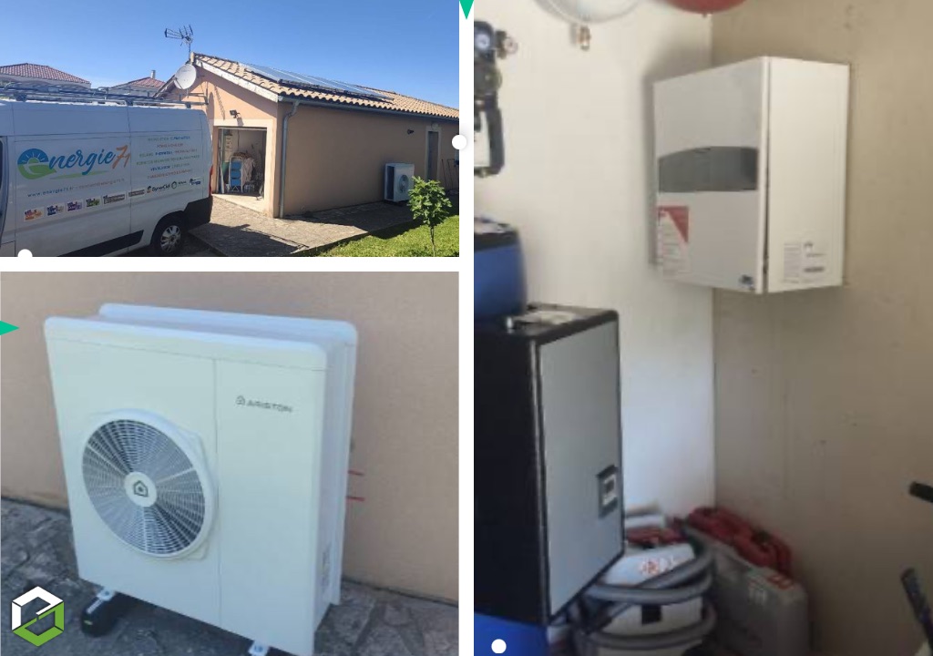 Consultez la chantier : installation d'une pompe à chaleur avec ballon ssc thermador