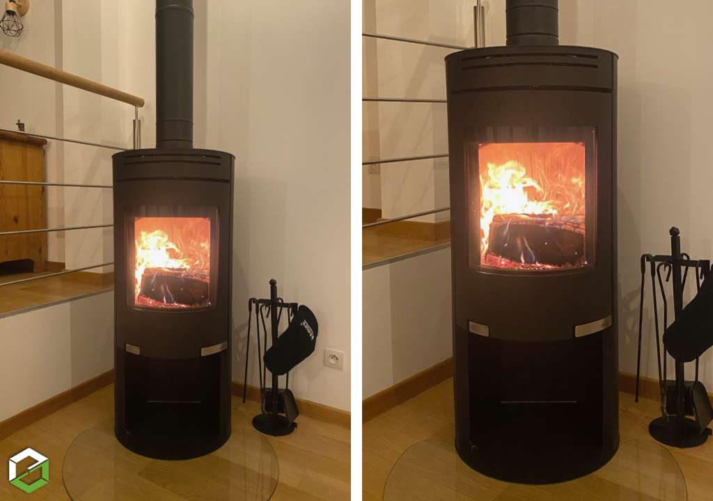 installateur de poêle à bois en appoint de marque aduro