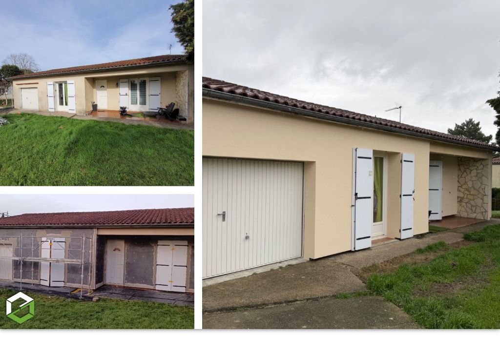 Consultez la chantier : réalisation d'une isolation thermique extérieure ite - entreprise rge