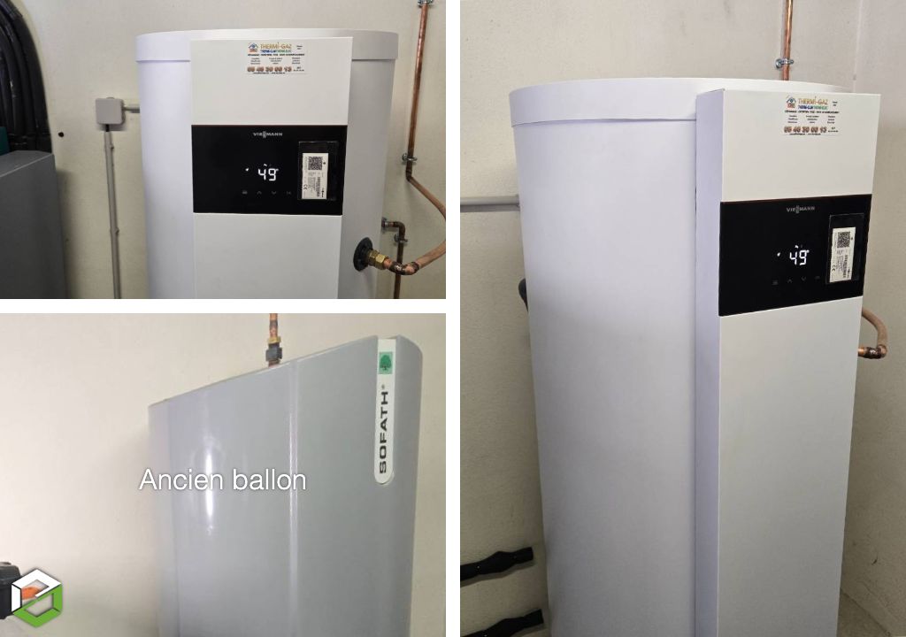 Installation d'un chauffe eau thermodynamique Vitocal 060A Viessmann. Spécialiste ENR 