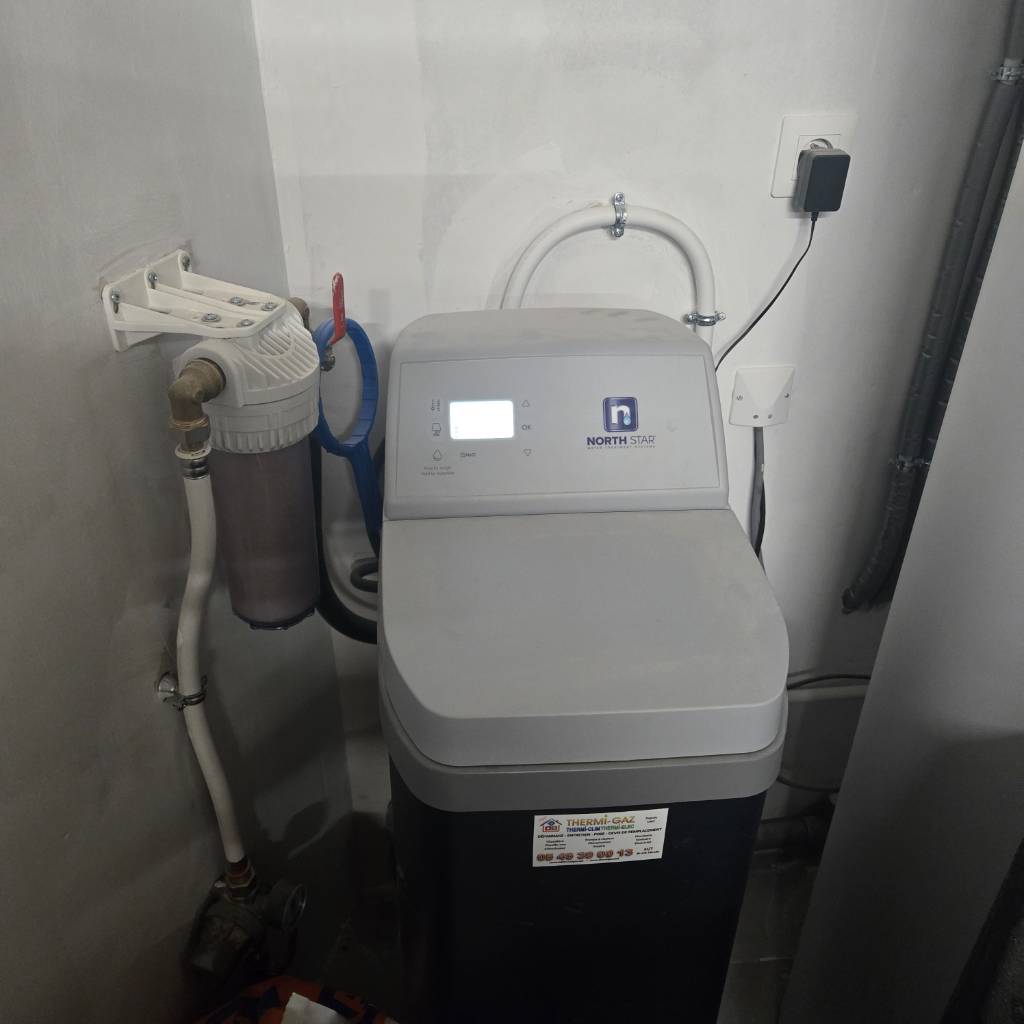 Solution anti-calcaire, Installation d'un adoucisseur d'eau North Star NSC17ED proche de Saintes